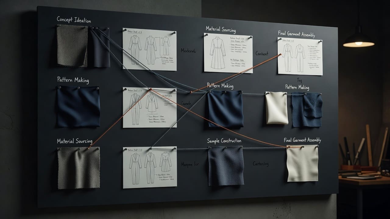 Fashion buyer and Blue Bay Asia team coordinating an end-to-end order