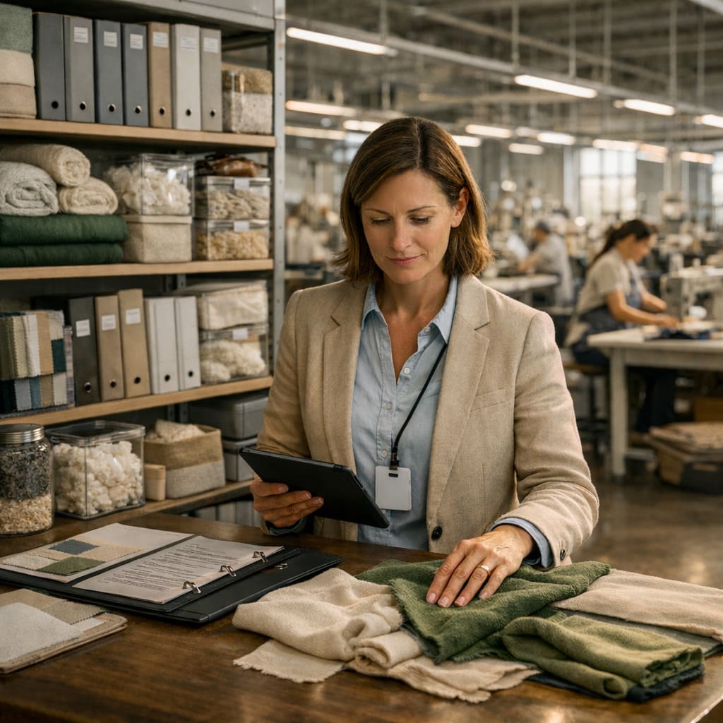 Sustainable textile and responsible sourcing visual