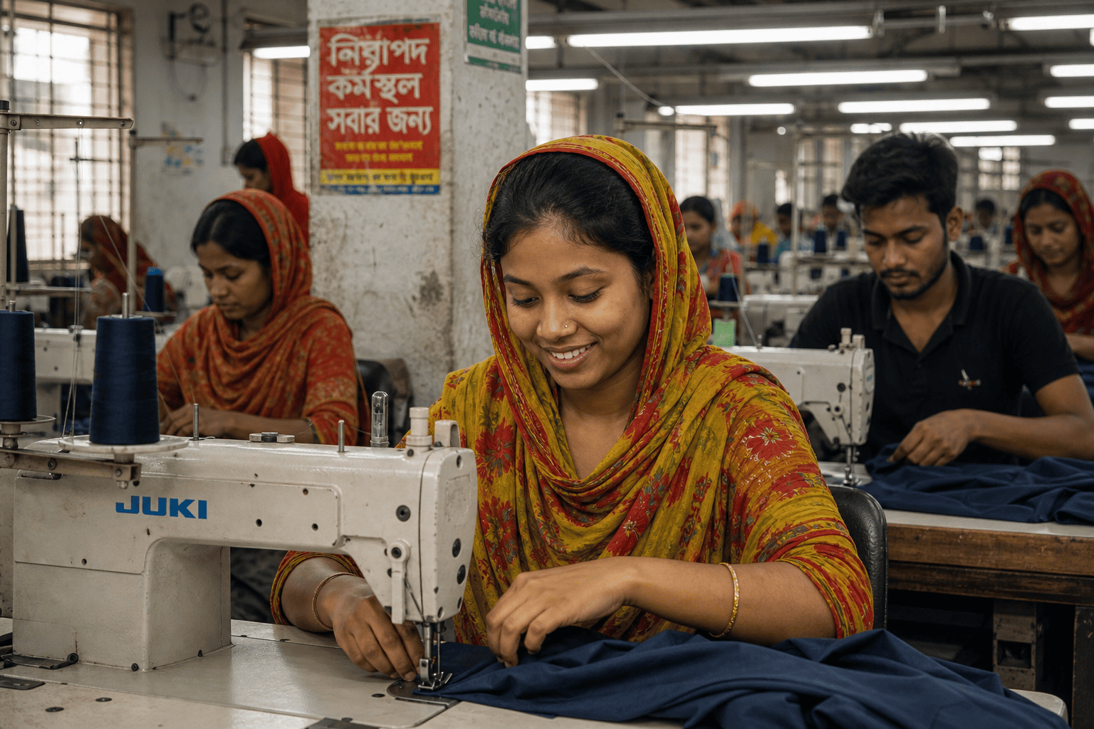 Safe and ethical garment factory environment